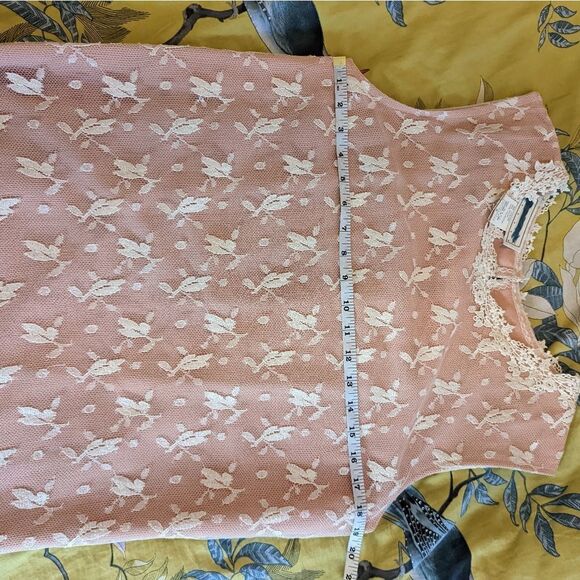 vintage 80s does 20s Jessica mclintock pink and ivory lace maxi dress sz m euc - Picture 7 of 9